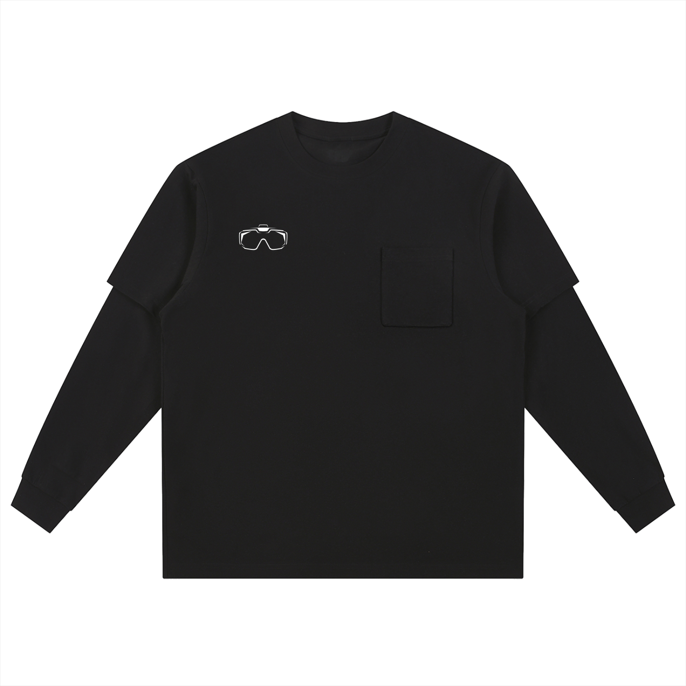 Layered Long Sleeve Oversized Tee
