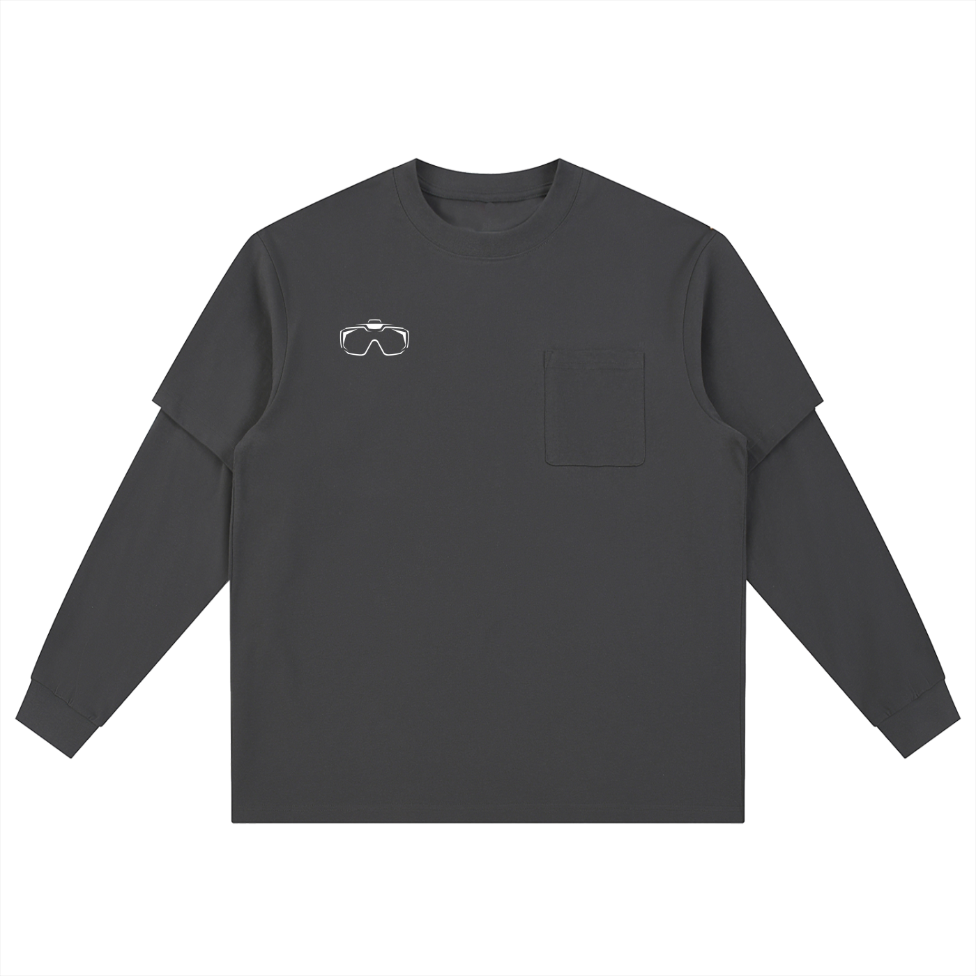 Layered Long Sleeve Oversized Tee