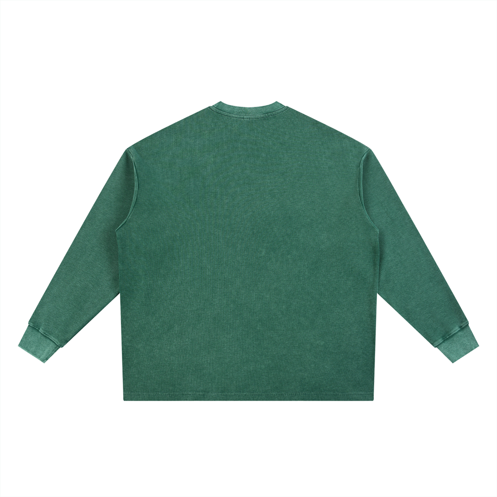 Mineral Wash Waffle Oversized T-Shirt