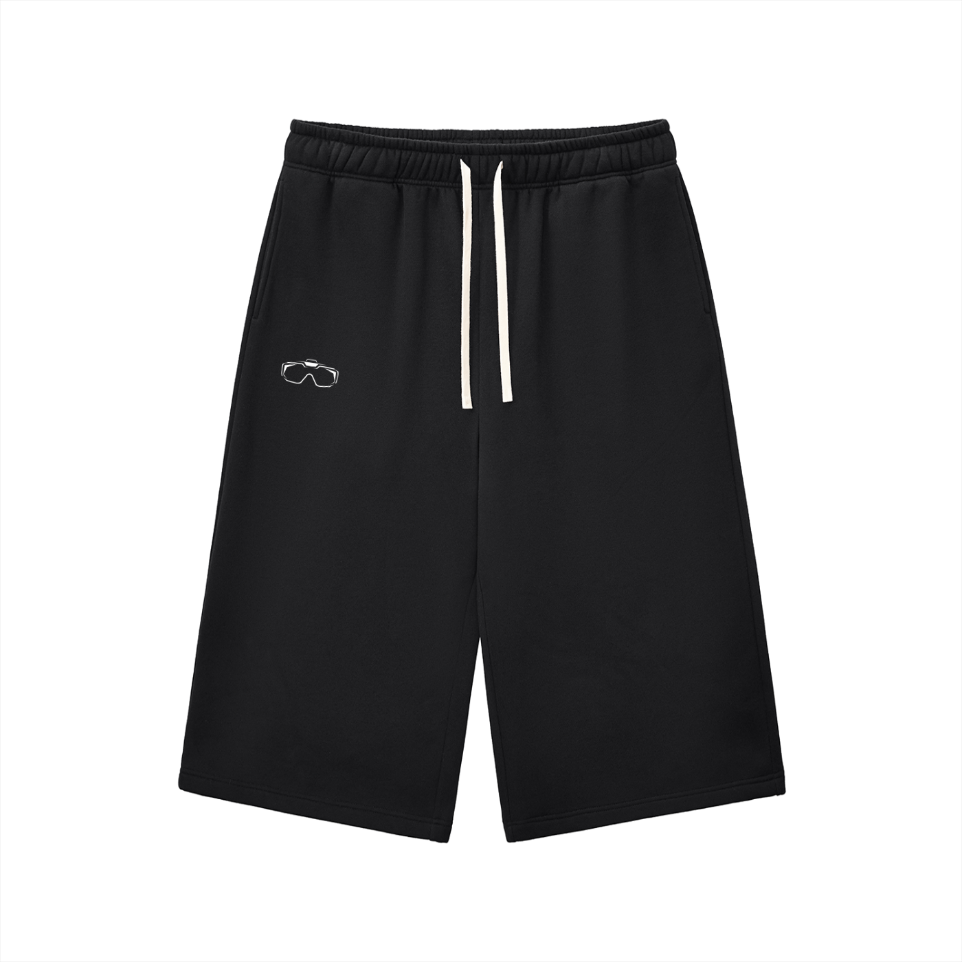 Relaxed Drawstring Three-quarter Sweatpants
