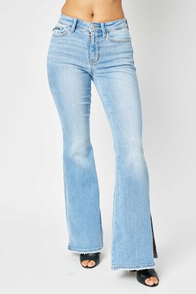 80s Girl Slit Leg Jeans