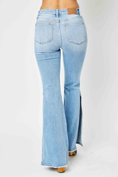 80s Girl Slit Leg Jeans
